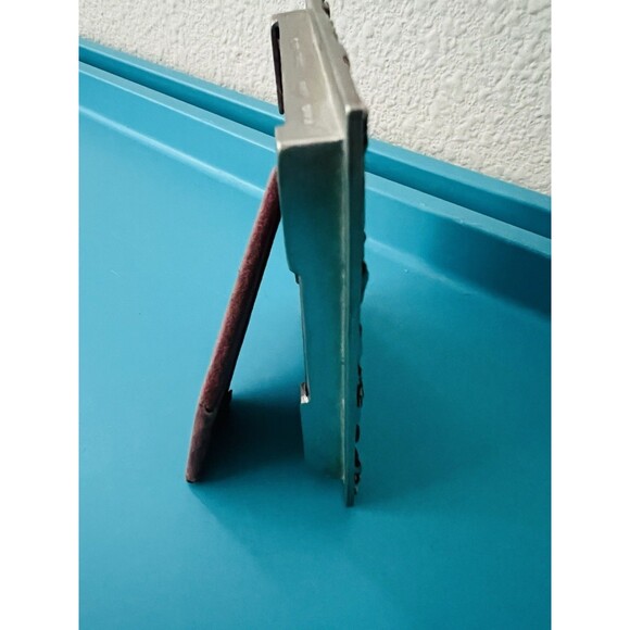 SEAGULL Pewter Canada Floral Picture Frame 1988 Vintage 3x4 Ornate Flowers - Picture 5 of 15